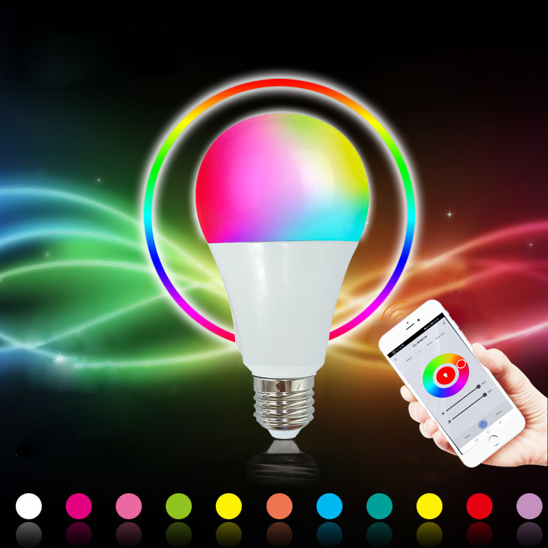 Banqcn 9W Smart Light Bulb Alexa Google Home Tuya Smart light bulb 800Lm wifi smart bulb RGB colorful smart home light