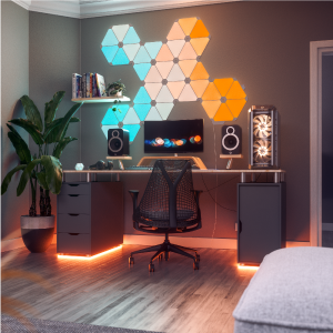 Banqcn Factory Price 6 Pcs Triangle Panels Led Gaming Room Wall Decoration Ambient Lights