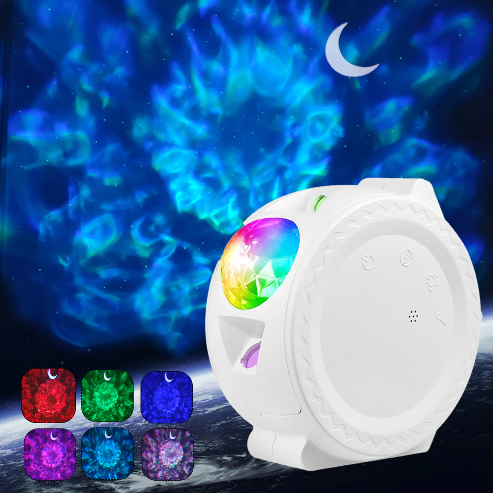 Banqcn Multi-Color Starry Sky Planetarium Projector Remote Control Switch Mode LED Galaxy Lamp for Room Ceiling Night Light