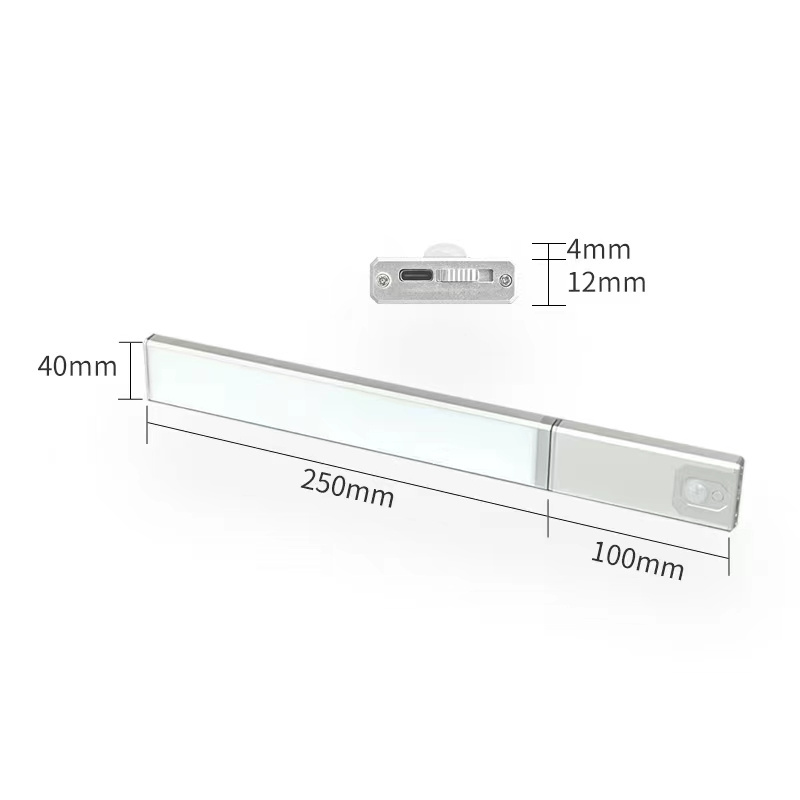 Banqcn Under Cabinet Lights Motion Sensor LED Light USB-C Rechargeable Dimmable Wireless Magnetic Stick Anywhere Night Light