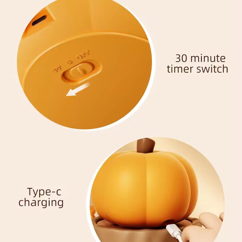 Banqcn 2024 New Product Idea Small Gadget Led Night Lamp Little Pumpkin Night Lights For Holiday Gifts US$4.50