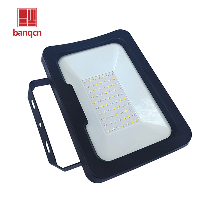 Banqcn LED Flood Outdoor 100W 10000LM Outside Work Light with Plug IP66 Waterproof 6000K Portable Exteriores Security Floodlight