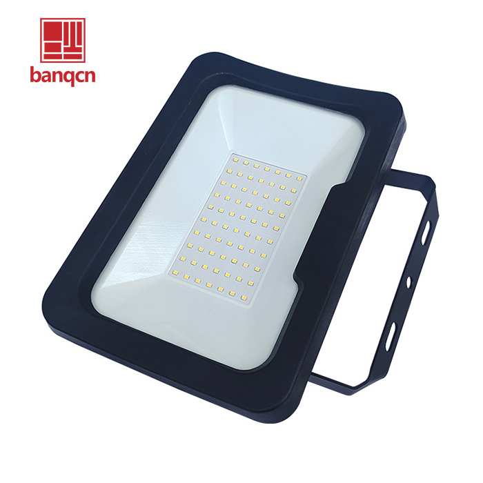 Banqcn LED Flood Outdoor 100W 10000LM Outside Work Light with Plug IP66 Waterproof 6000K Portable Exteriores Security Floodlight