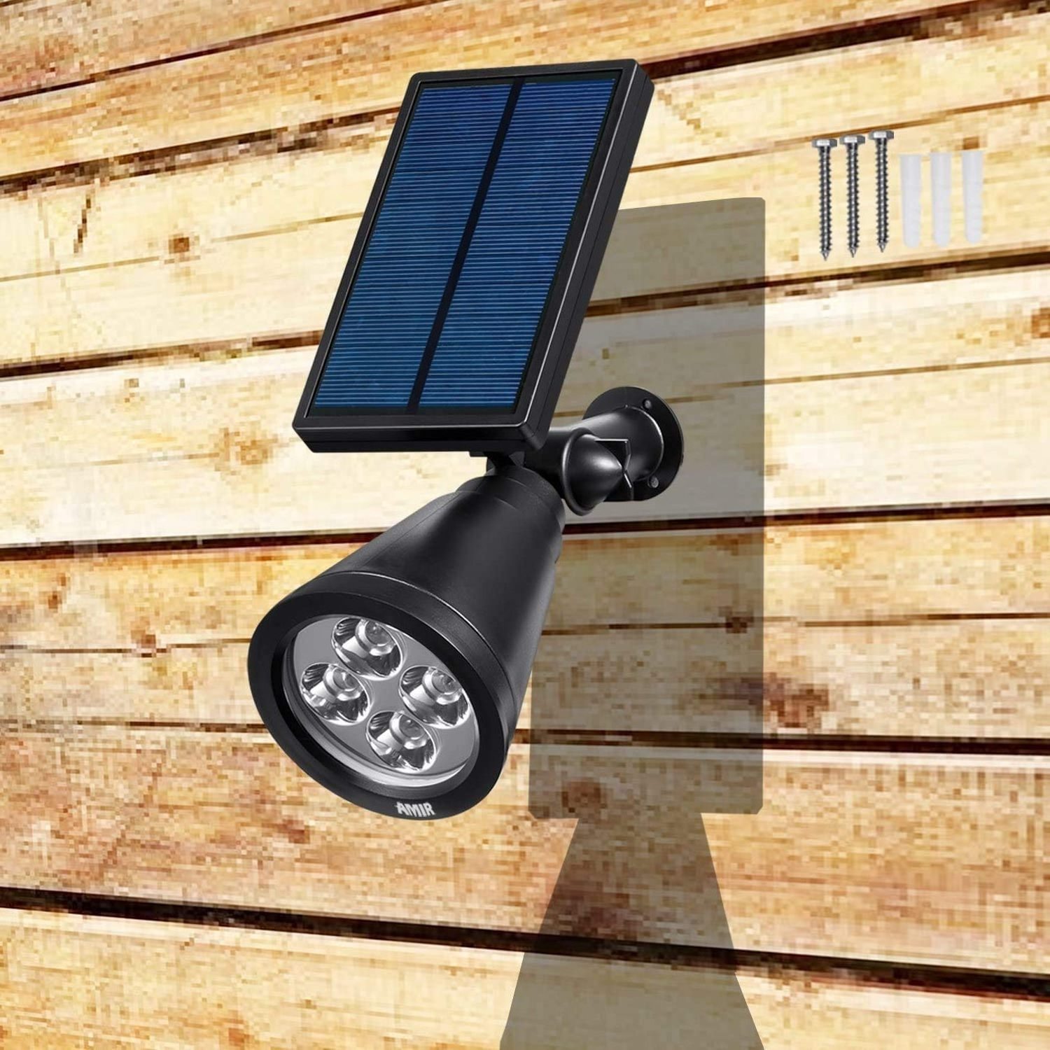 Banqcn Garden solar light spotlight panel light fire torch light, eco-friendly Recycle clean power IP65 lamp