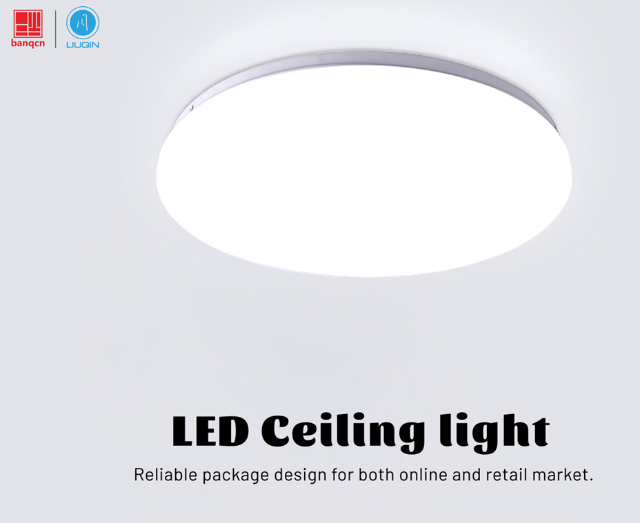 Banqcn Modern Wifi Smart LED Ceiling Light RGBW Mobile Google Music LED Ceiling Lig New for Home TUV SAA CB CE 330mm 24w Plastic