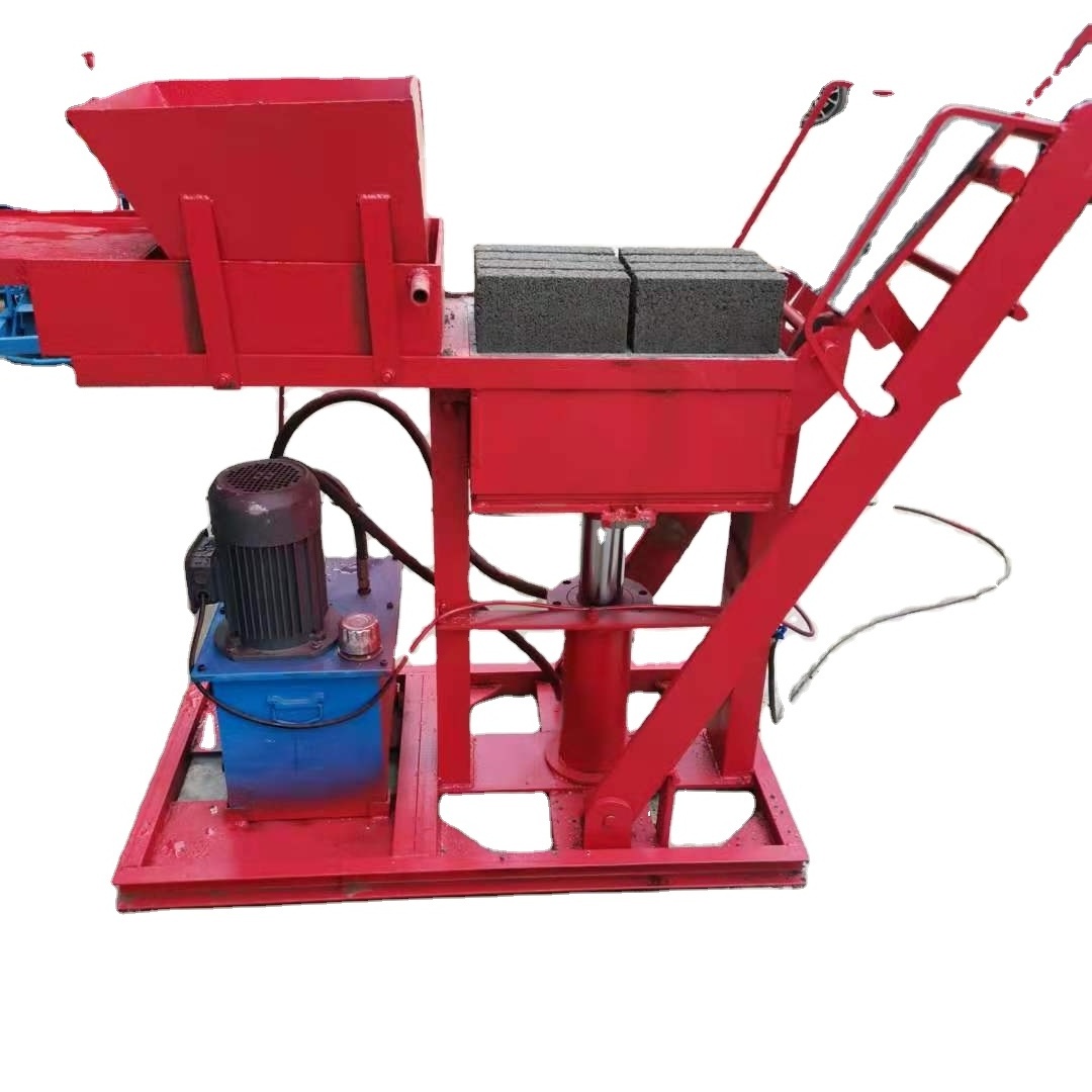 Small soil clay manual brick making machine lego brick machine QMR2-40 manual interlocking brick machine