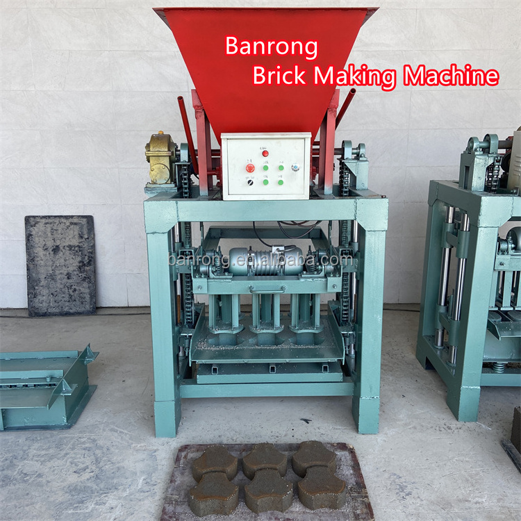 Banrong Brick Making Machine of Production Concrete Block Mini High Pressure Manual Concrete Cement Maker