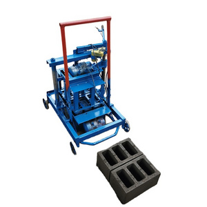 Cheap Small BR2-45 Manual Mobile Hollow Concrete Cement Block Brick Making Machine With Free Mold For Sale