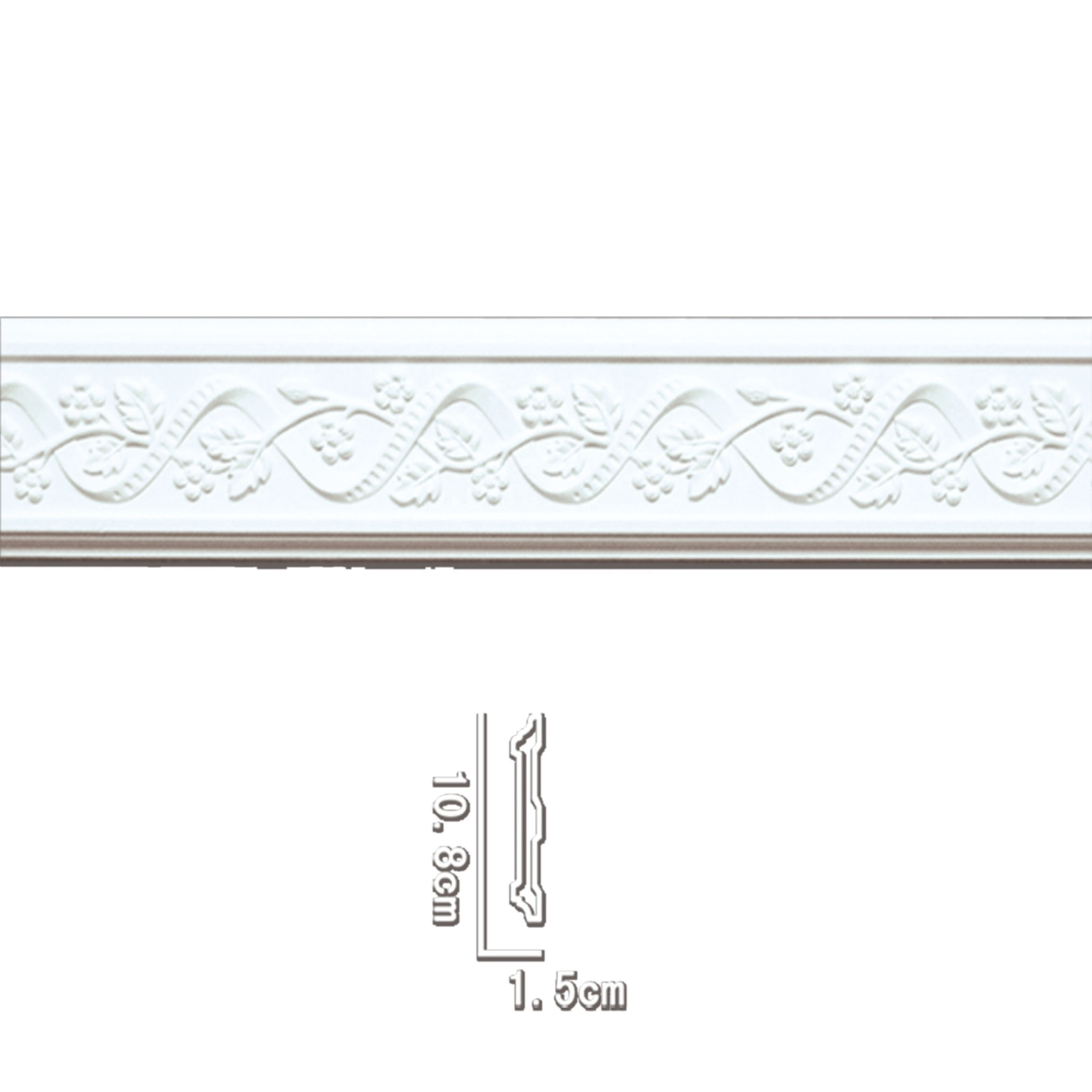 Banruo Pu Polyurethane Door Trim Base Molding Crown Moulding  For Villa Decoration