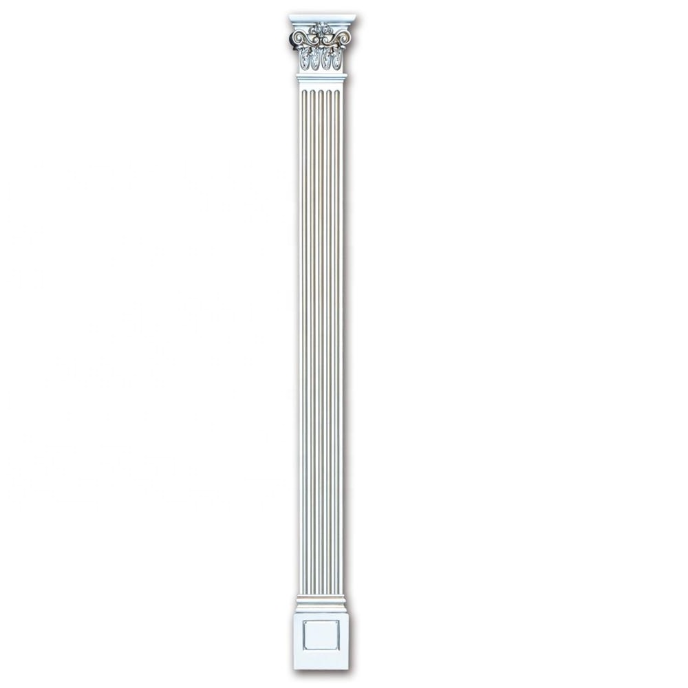 Banruo Artistic Gypsum Plastic PU Roman Column Pillar For Indoor And Outdoor Decoration