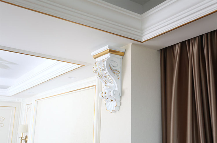 Banruo European-style PU Ceiling Corbel Plaster Beam Support For House Wall Decoration