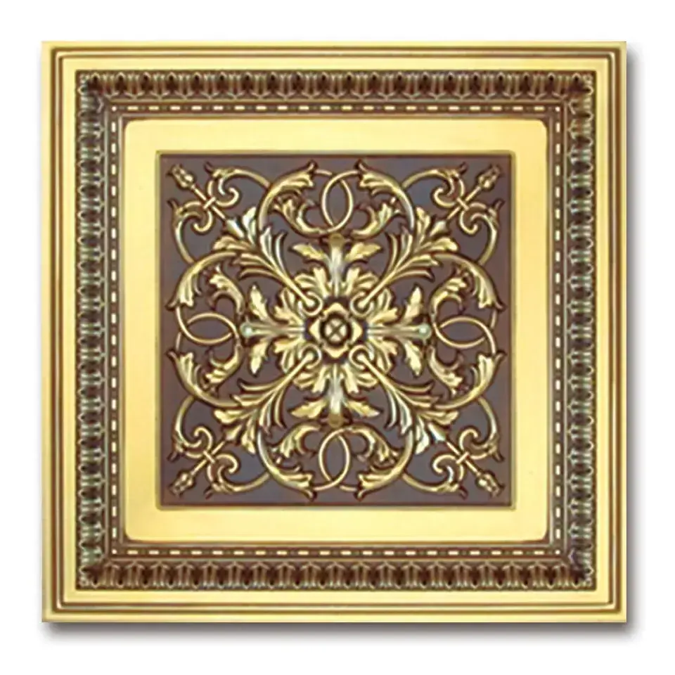 Banruo Best Price Interior Decoration Ceiling Medallions Square Artistic Ceiling Boards