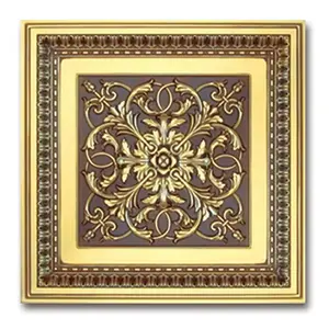 Banruo Best Price Interior Decoration Ceiling Medallions Square Artistic Ceiling Boards