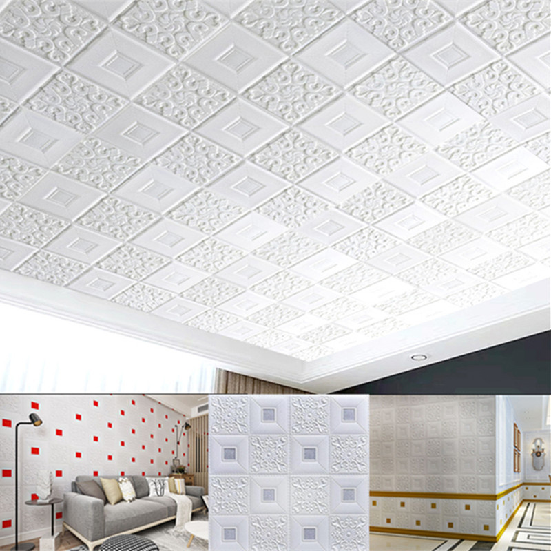 Cheap Wallpaper for Sale Self Adhesive Wall Tiles foam brick White 3d wallpaper walls wholesale home decoration