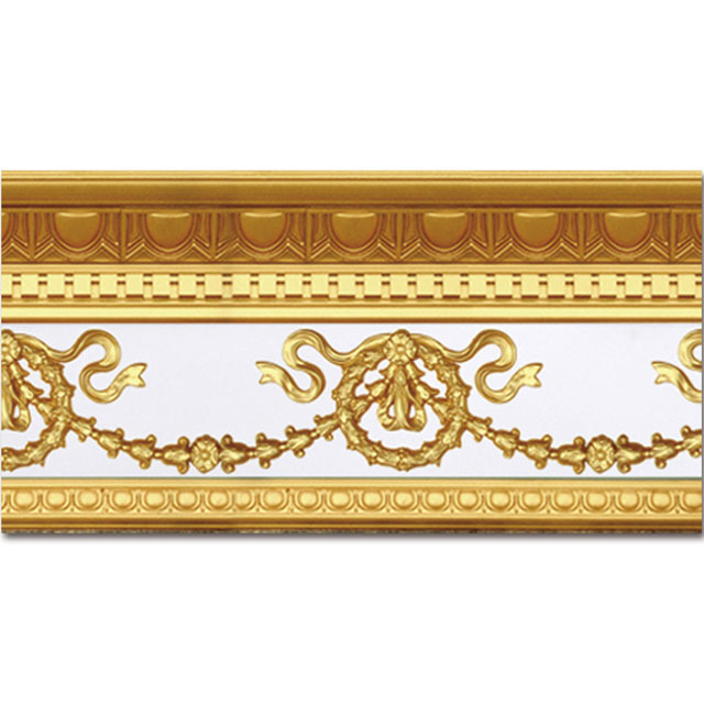 Banruo Home decoration pop design roof line moulding decorative PS interior foam cornice molding