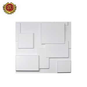 Banruo Wholesale Low Price  3D 50*50CM PVC Wall Panels Ceiling Tiles for House Decor