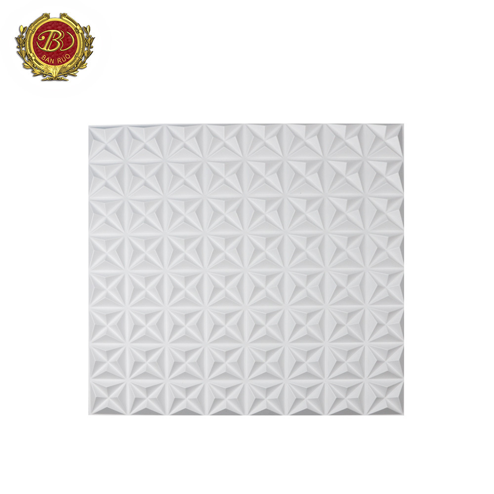 Banruo New Arrival 3D Brick Wallpaper 50*50CM PVC Wall Panel