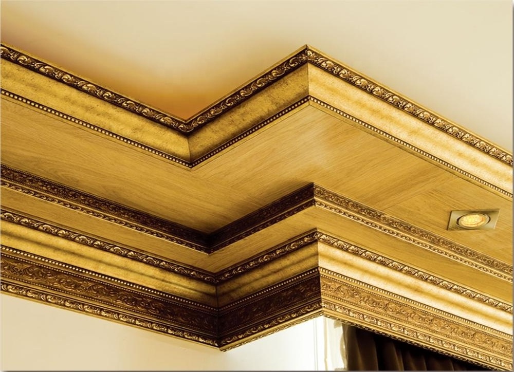 Banruo Classical Carved Style Polystyrene Plastic Crown Moulding Ceiling Cornice For Home