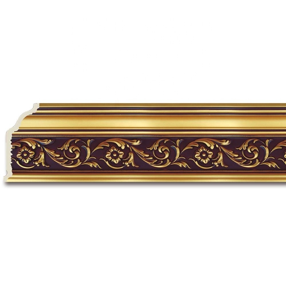 New Design PS Material Flower Baseboard & Crown Molding Decoration for Ceiling Wall