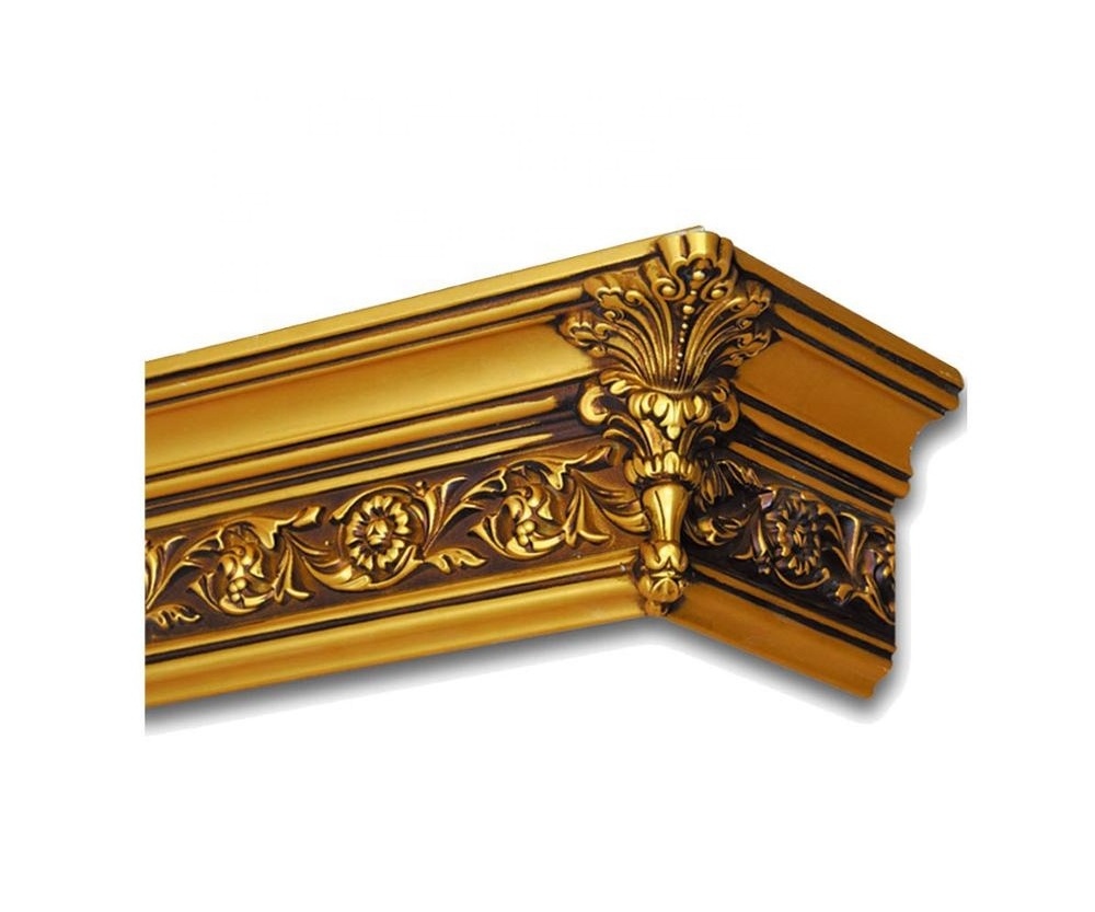 Banruo Classical Carved Style Polystyrene Plastic Crown Moulding Ceiling Cornice For Home