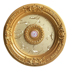 Banruo factory outlet Gold Ceiling medallion pvc mold  ceiling panel decorative