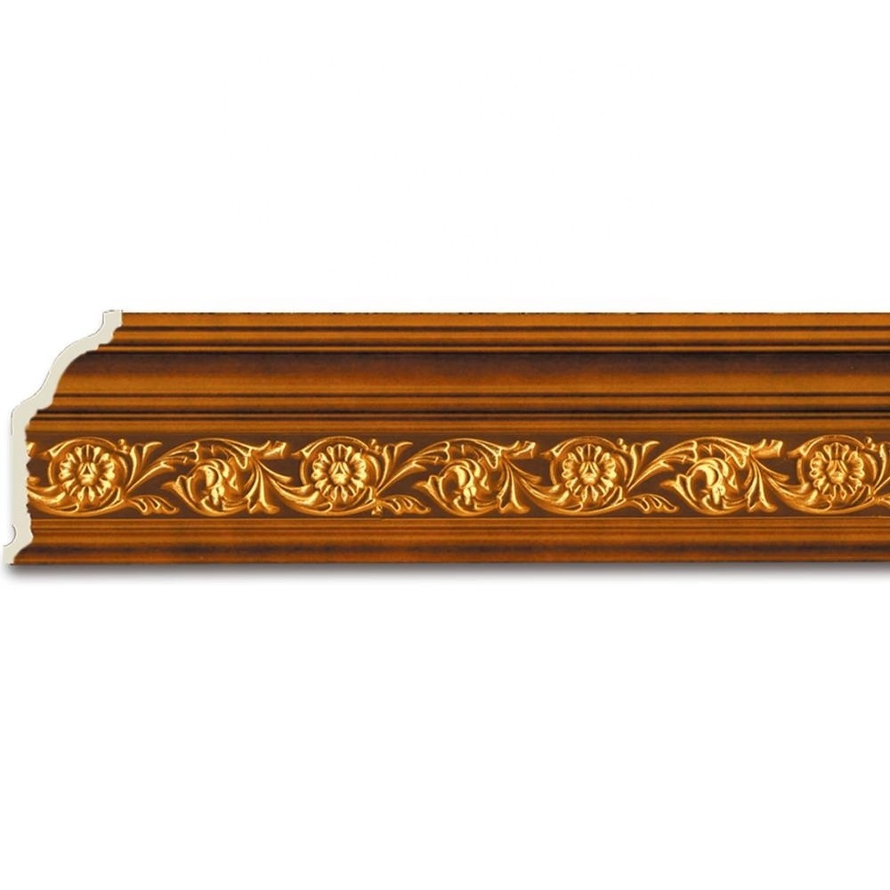 New Design PS Material Flower Baseboard & Crown Molding Decoration for Ceiling Wall