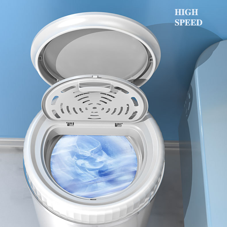 3kg Low Noise  Round Manual Plastic Stainless Steel Spin Dryer Clothes Mini Portable Cloth Spin Dryer