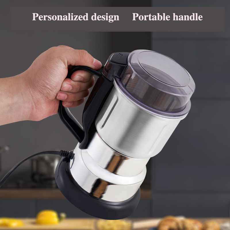 Small Portable Coffee Grinder Beans Spice Electric Grinding Machine For Home Coffee Grinder 220V Black