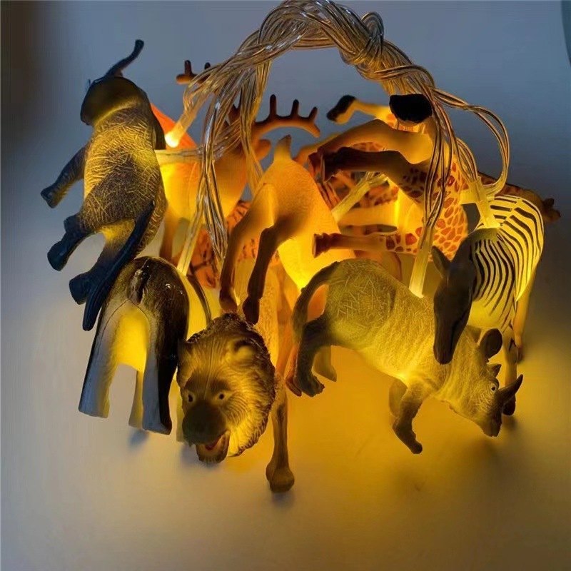 Factory direct sales cartoon children's toys room decoration led christmas dinosaur string lights