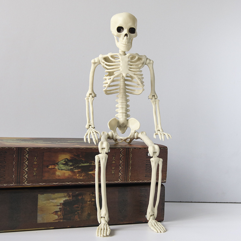 Halloween escape room decoration props ornaments 40cm simulated skeleton man pendant