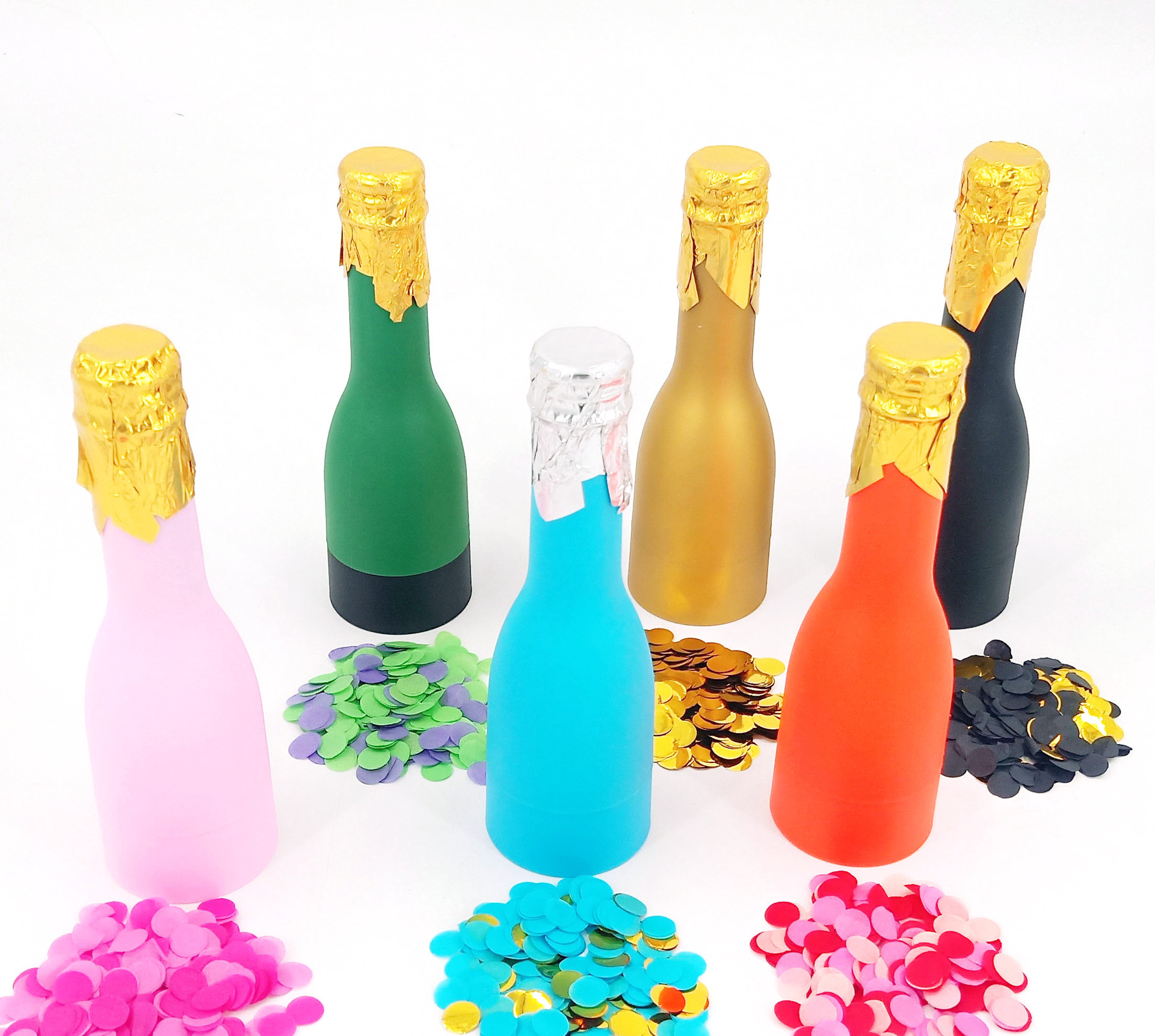 Customized wedding party salute confetti champagne fireworks salute wine bottle fireworks salute