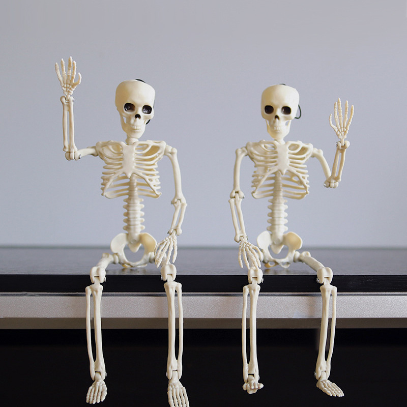 Halloween escape room decoration props ornaments 40cm simulated skeleton man pendant