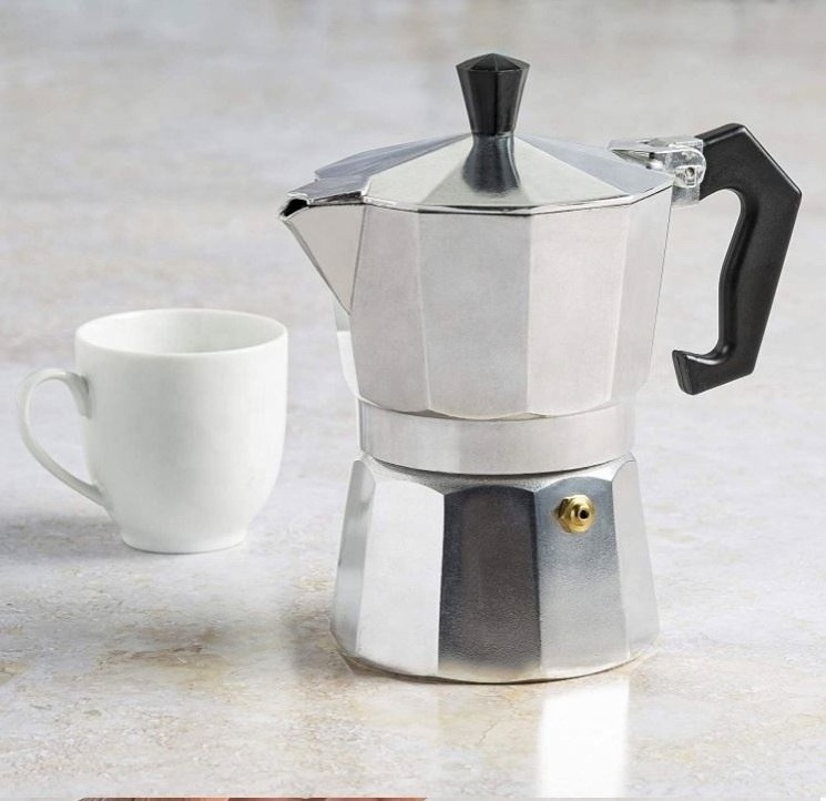 high quality italiana cafetera mokapot set stovetop induction italian stove top aluminum mocha espresso coffee maker moka pot