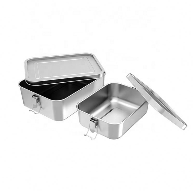 wholesale kids edelstahl storage container custom boxes bento food containers metal lunchbox 304 stainless steel lunch box