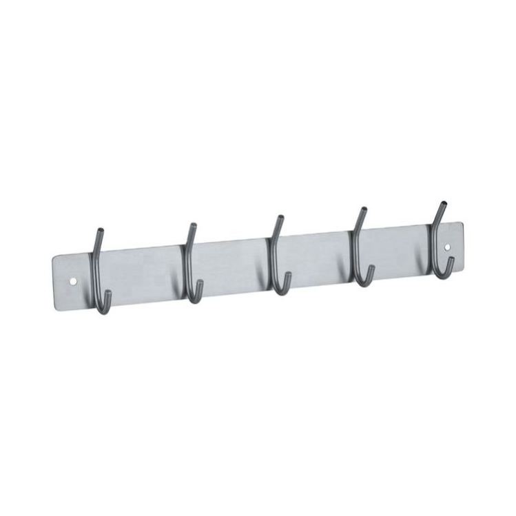 Bulk Wholesale Over the Door Hanging Cloth Hook Hanger Stainless Steel Metal Wall Mounted Coat Hook Rack