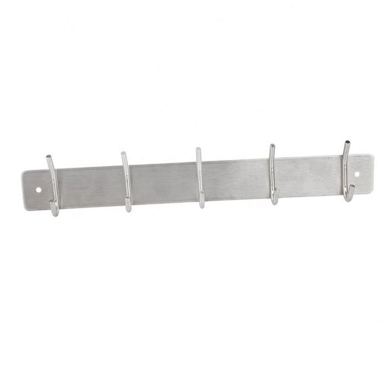 Bulk Wholesale Over the Door Hanging Cloth Hook Hanger Stainless Steel Metal Wall Mounted Coat Hook Rack