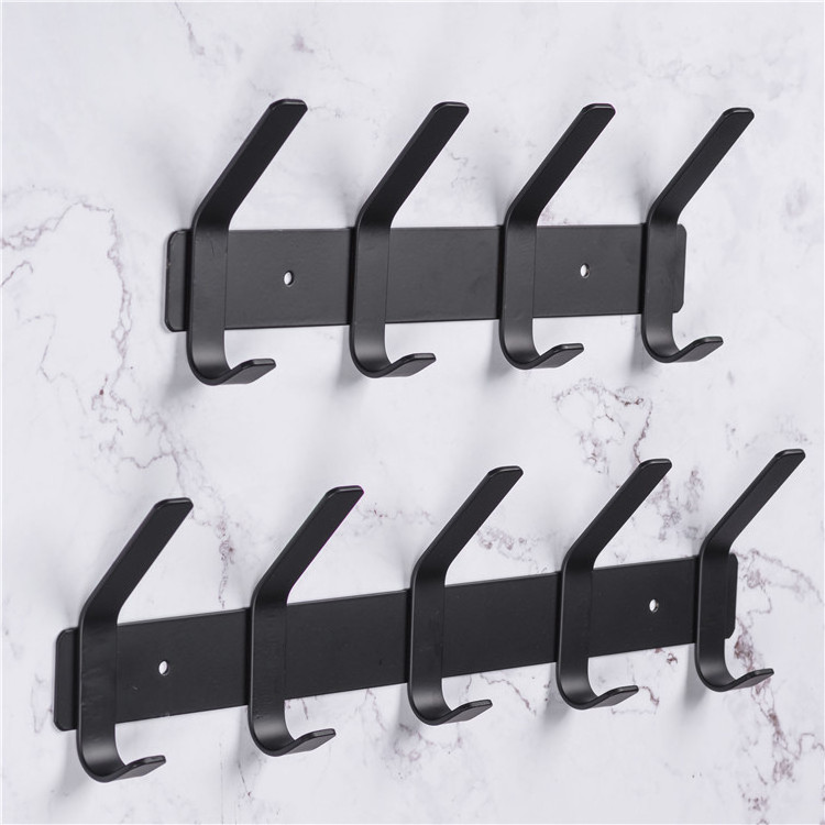 Wall Mounted Chrome Bath Robe Hooks Sticker Adhesive Hook For Hanging Heavy Duty Wall