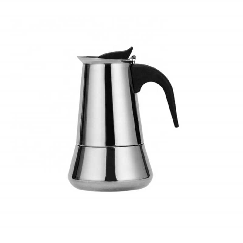 Stovetop Espresso MakerMoka Pot Italian Coffee Maker 300ml/6 Cup Classic Cafe Maker Stainless Steel For Induction Cookers