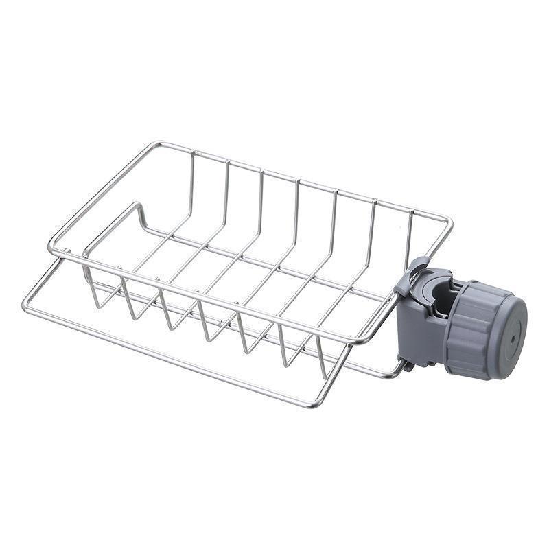 Stainless Steel Kitchen Sink Faucet Rack Kitchen Sink Caddy Organizer Over Faucet Sponge Holder