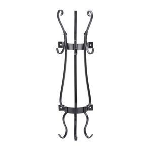 Wall Mounted Entryway Hallway Coat Rack Metal Hat Hanger Rack with 8 Hooks Tree Hanger Organizer for Coat Bag Scarves Clothes