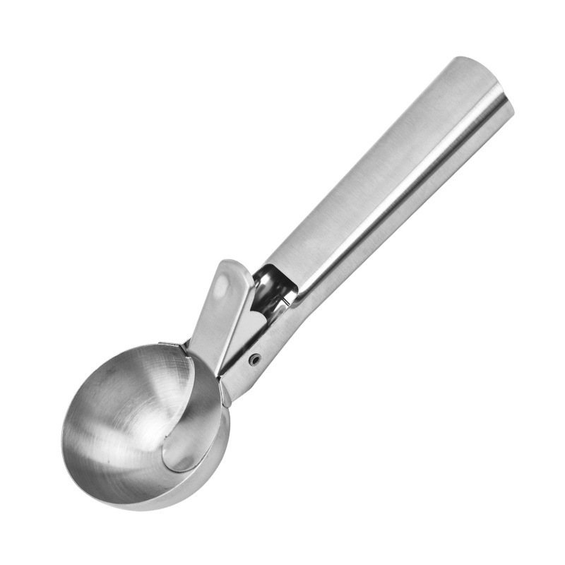 Premium Ice Cream Scoop With Trigger Ice Scooper Stainless Steel Heavy Duty Metal Ice Spoon Dishwasher Safe