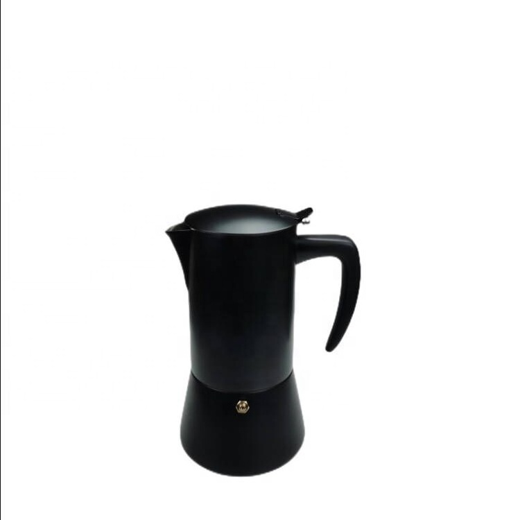 Black bialetti moka pot coffee maker stainless steel moka pot