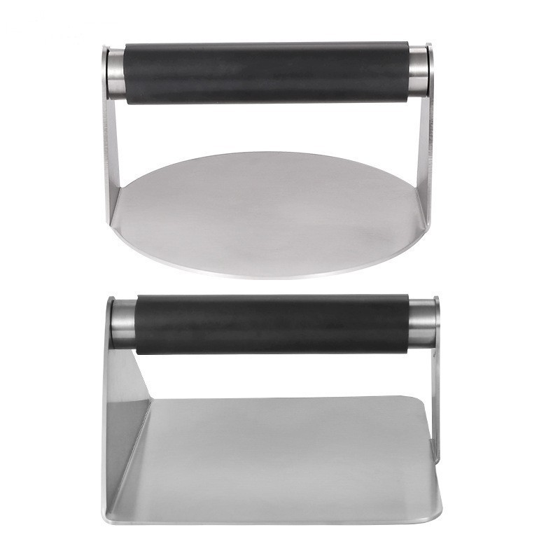 Shape square 304 Stainless Steel Burger Smasher Hamburger Meat Presser Burger Smasher