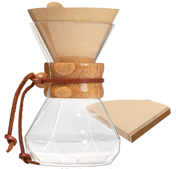 Eco-friendly Coffee drip Server simple Glass Coffee maker Pot Standard Glass Coffee Carafe