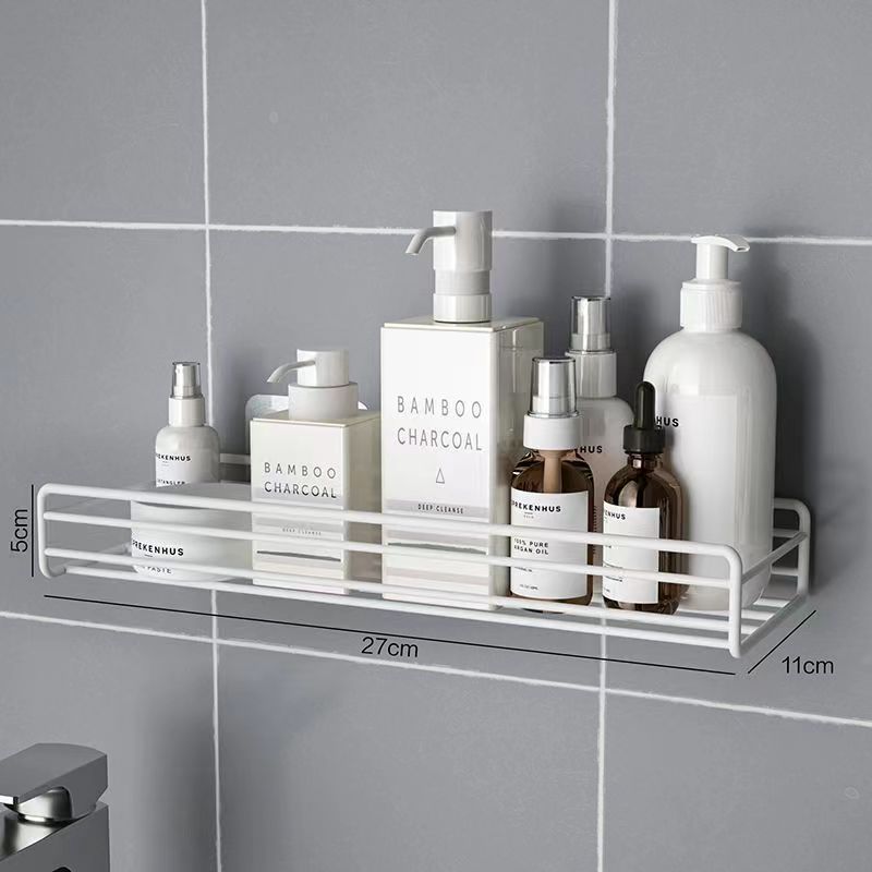 bathroom corner shelf rack iron wire drilling shelf organizer bottle storage shelf for bathroom