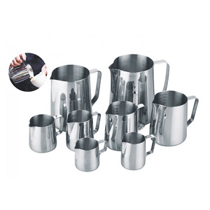 Custom espresso latte art garland frother barista stainless steel coffee frothing pitcher milk jug