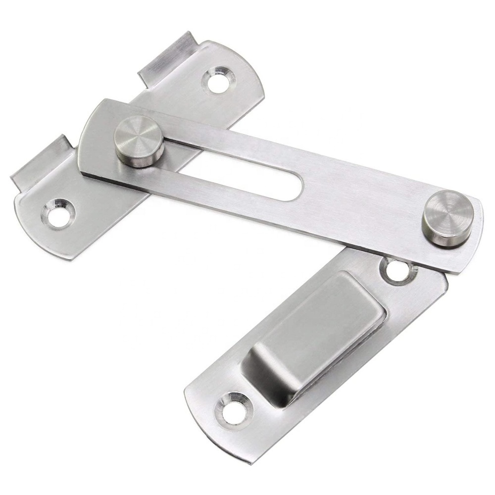 Cheap Price Zinc Metal Security Door Latch Heavy Duty Door Safety Latch Stainless Steel Slide Bolt Door Safety Guard Latch