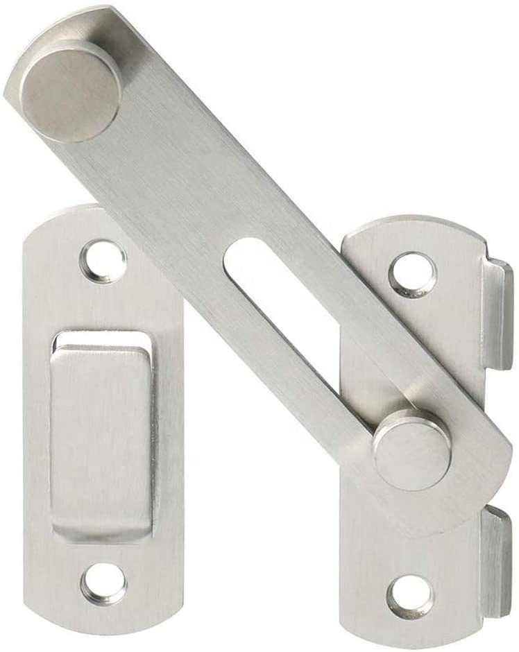 Cheap Price Zinc Metal Security Door Latch Heavy Duty Door Safety Latch Stainless Steel Slide Bolt Door Safety Guard Latch