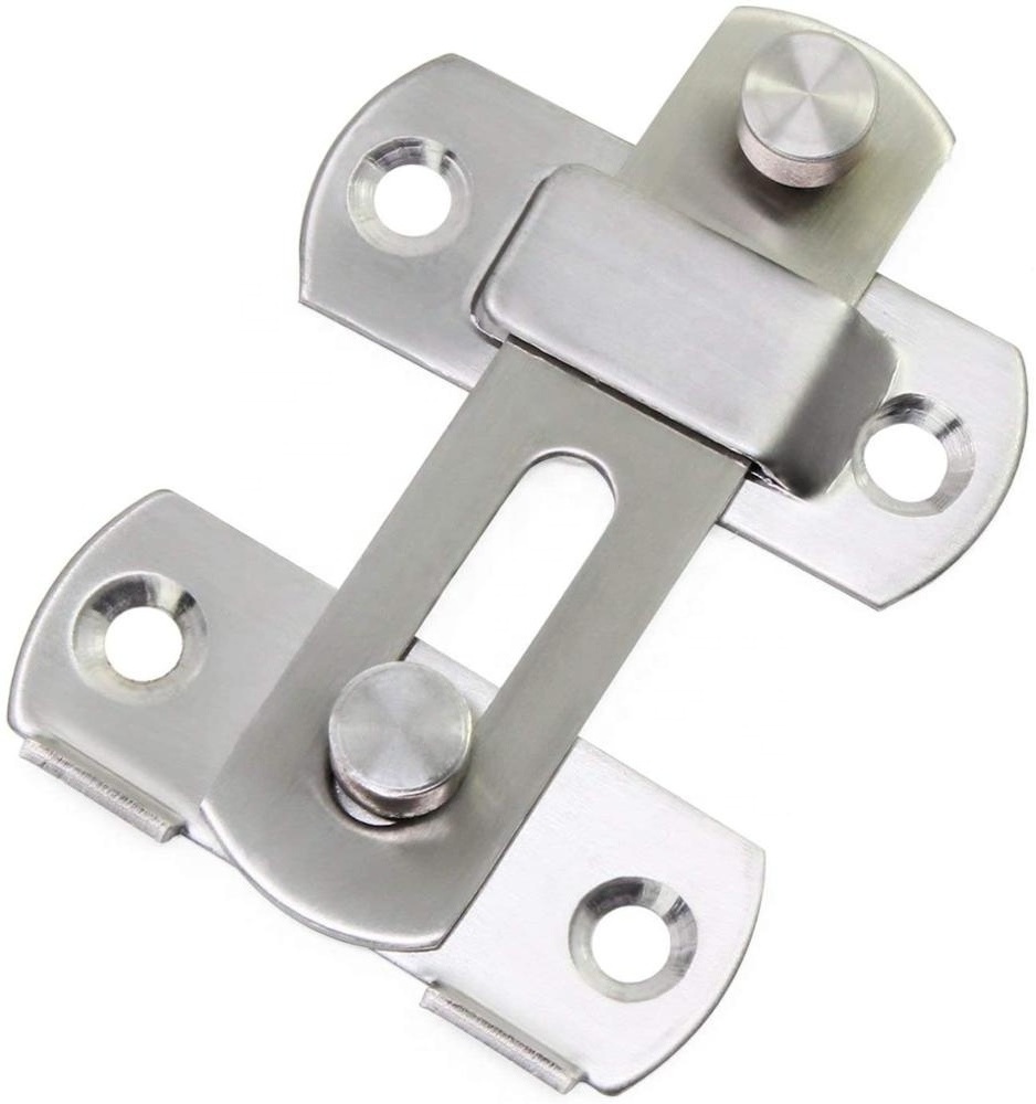 Cheap Price Zinc Metal Security Door Latch Heavy Duty Door Safety Latch Stainless Steel Slide Bolt Door Safety Guard Latch