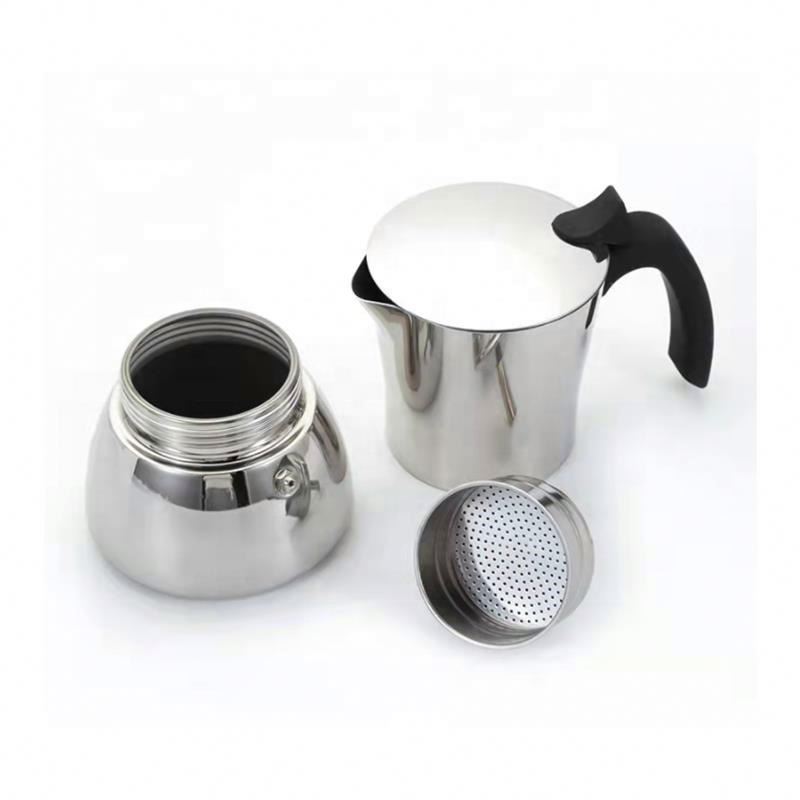 Stovetop Espresso Maker Stainless Steel Italian Coffee Maker Moka Pot Induction-Capable Coffee Machine Cafe Percolator Maker